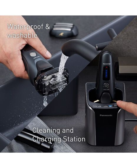 Multi-Flex 5-Blade Electric Shaver with Clean & Charge Station